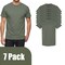Gildan Men's Heavy Cotton T-Shirts for Crafting, Heather Military Green DIY Project Bundle
